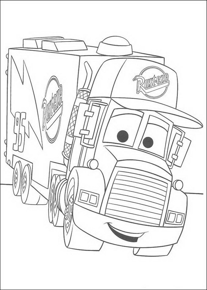 Plansa de colorat cu Cars pixar 89 222